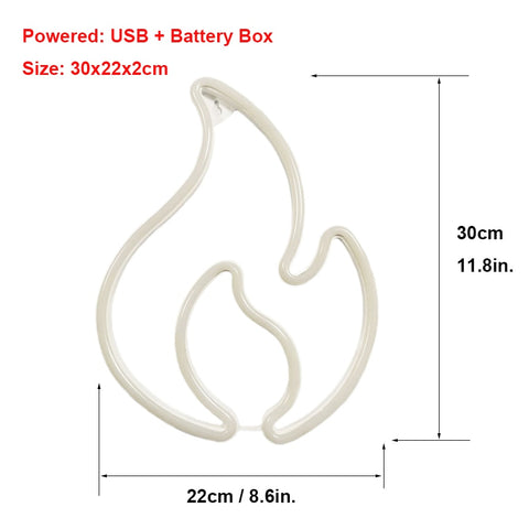 Fire Flame LED Light